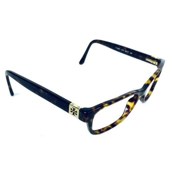 Tory Burch Tortoise Wayfarer Rectangular Glasses - Picture 4 of 12